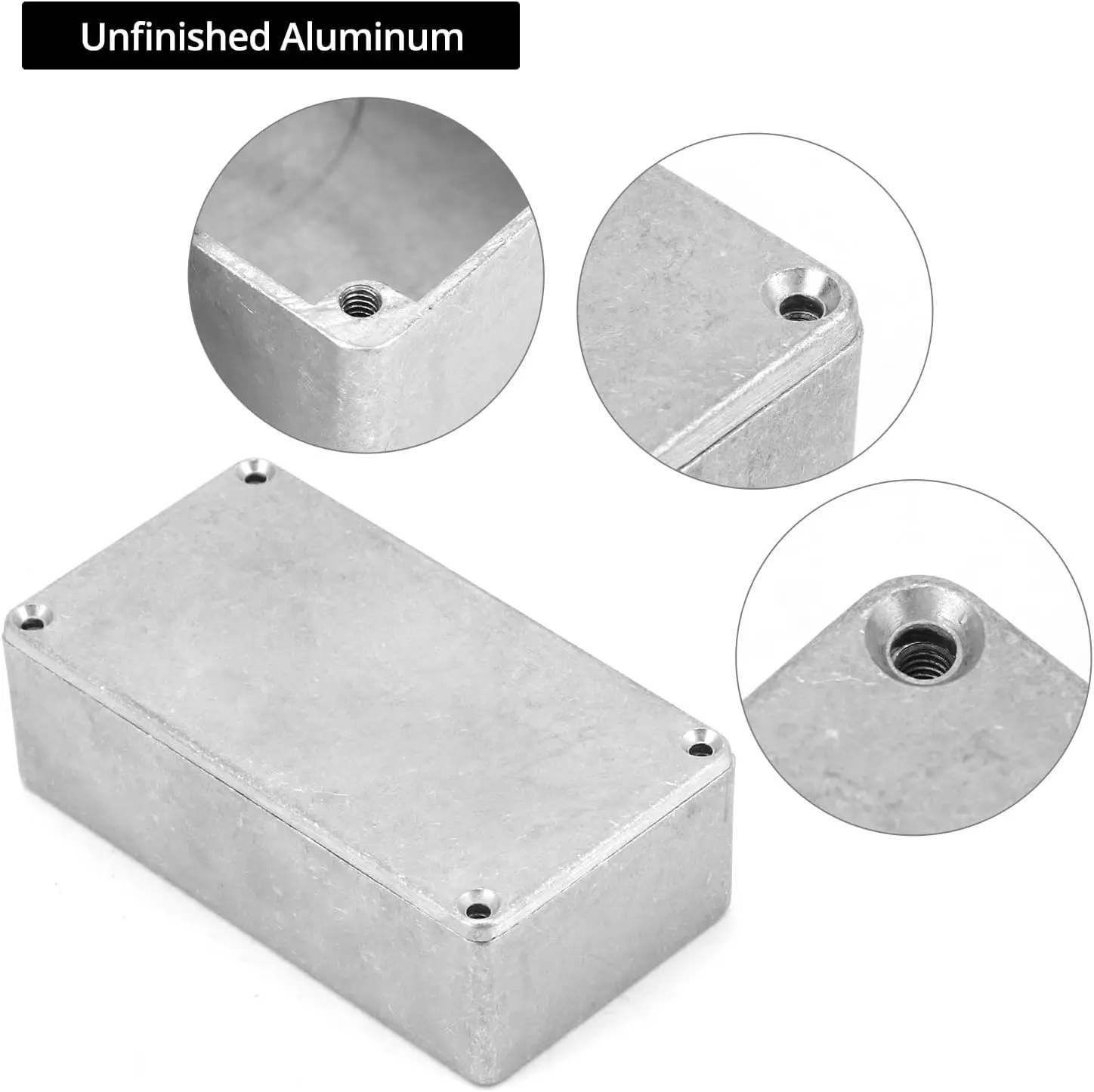 1 Stück 1590B 125B 1590A 1590XX Stomp Box Gitarrenpedal-Gehäuse Aluminium Gitarrenpedal-Box Druckguss Stomp Case Unvollendet 1590G 1590C – Detail 5