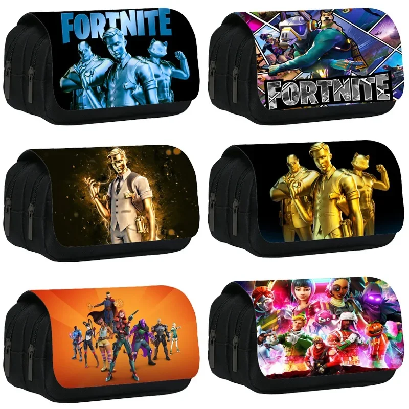 Пенал Fortnites, студенческие товары, фортеця, ночной чехол для ручек, сумка, большая вместительная пенал, канцелярские принадлежности, подарки для детей
