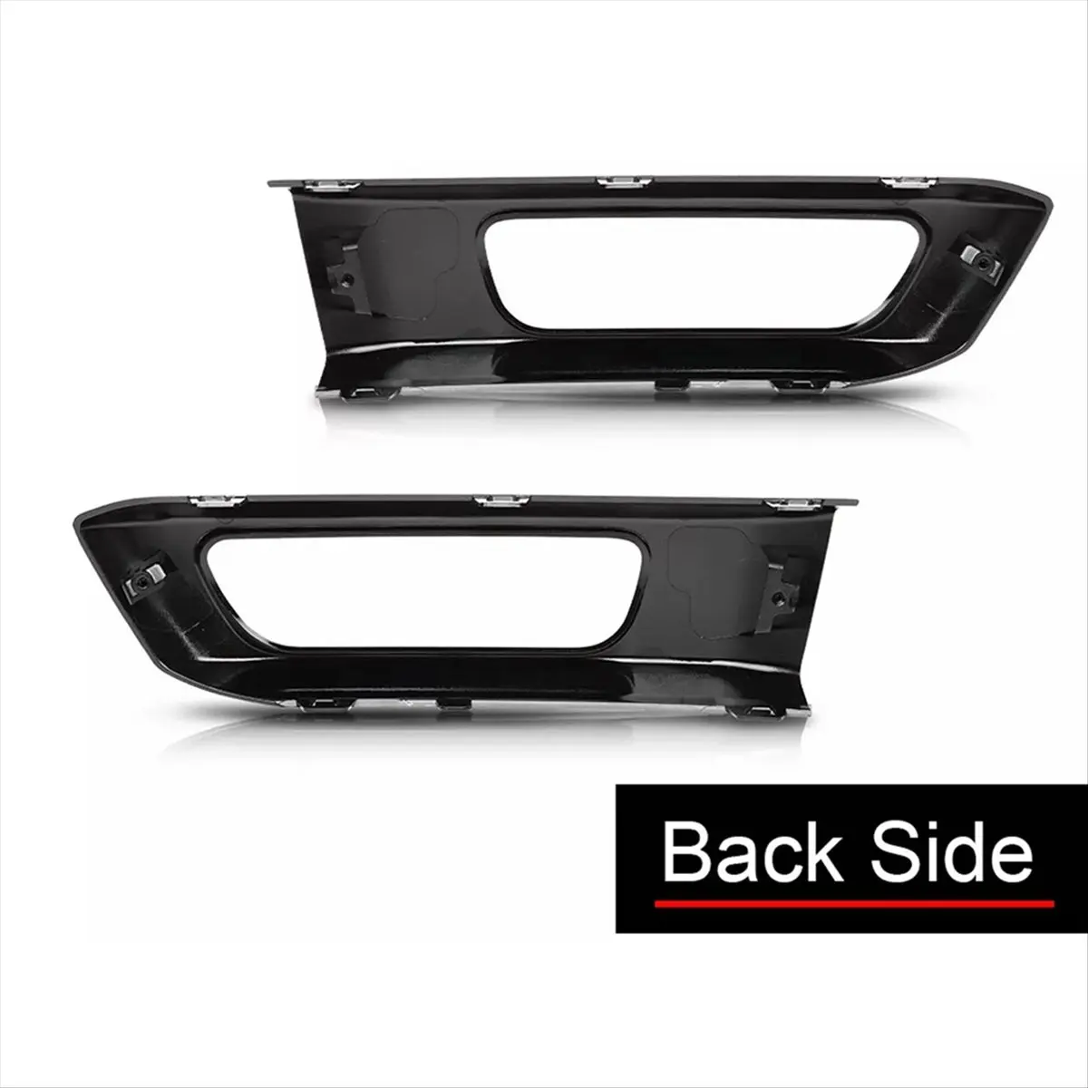 #27L Automotive Parts & Accessories,1Pair Left Right Front Bumper Fog Light Cover Bezel for Land Rover (Black)
