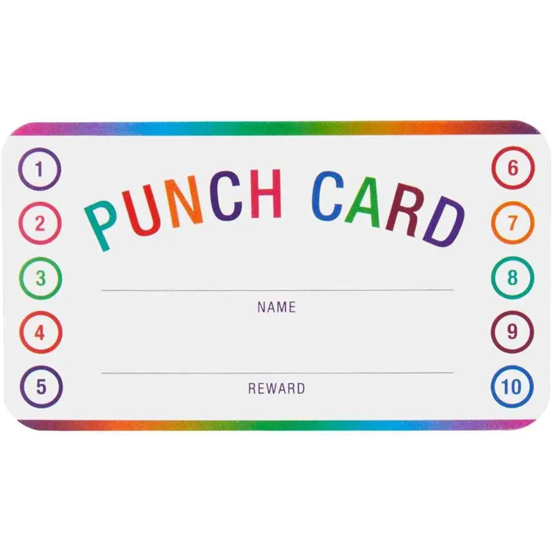 بطاقات لكمة للفصل الدراسي، 50 قطعة/الحزمة بطاقة مكافأة السلوك الحافز للطلاب، جوائز المعلم