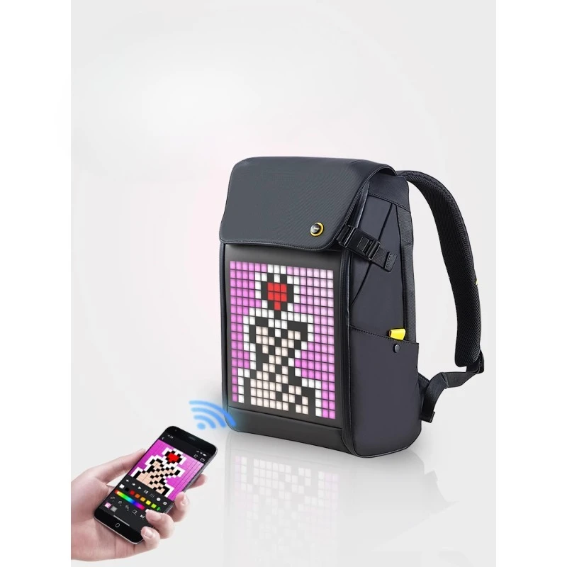 

Pixel bag men's backpack, large-capacity school bag, computer backpack gift.