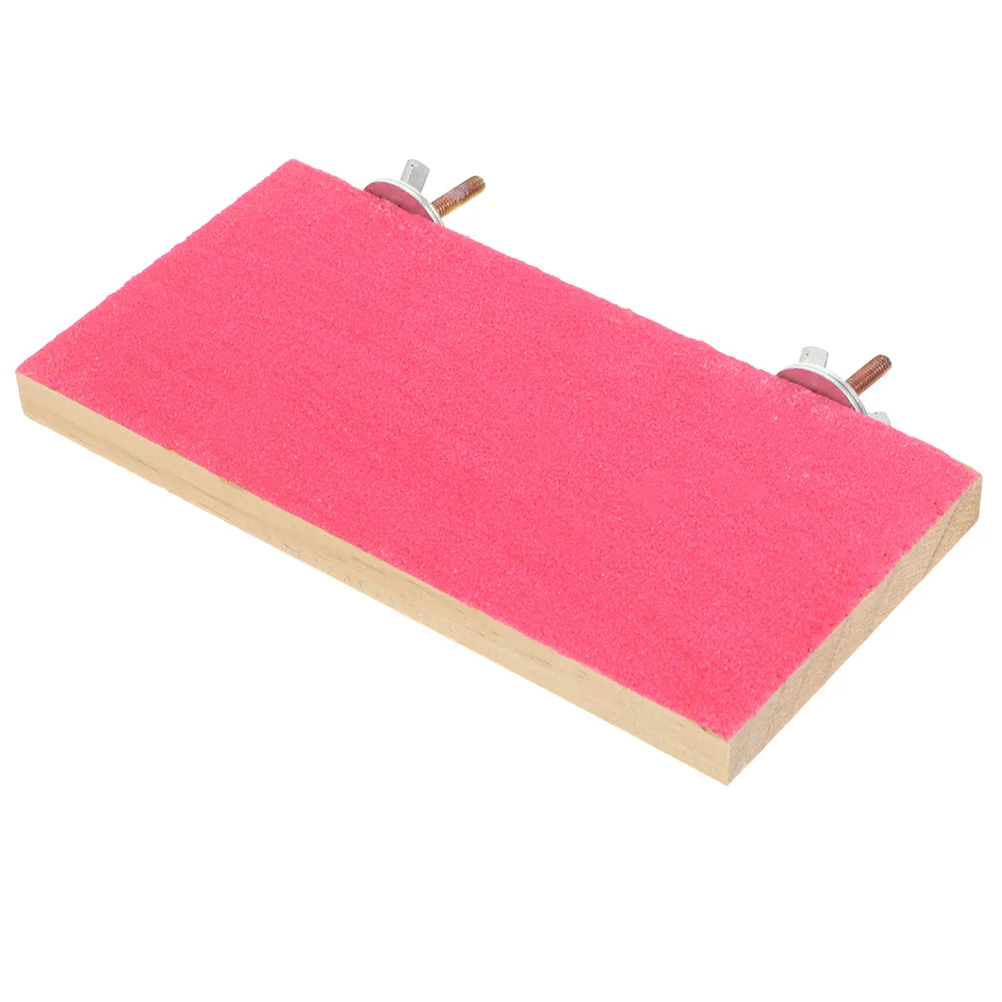 

Wood Bird Perch Platform Durable Wooden Parrot Cage Stand Triangular Natural Safe Bird Playground Accessory Parrot Exercise Toy