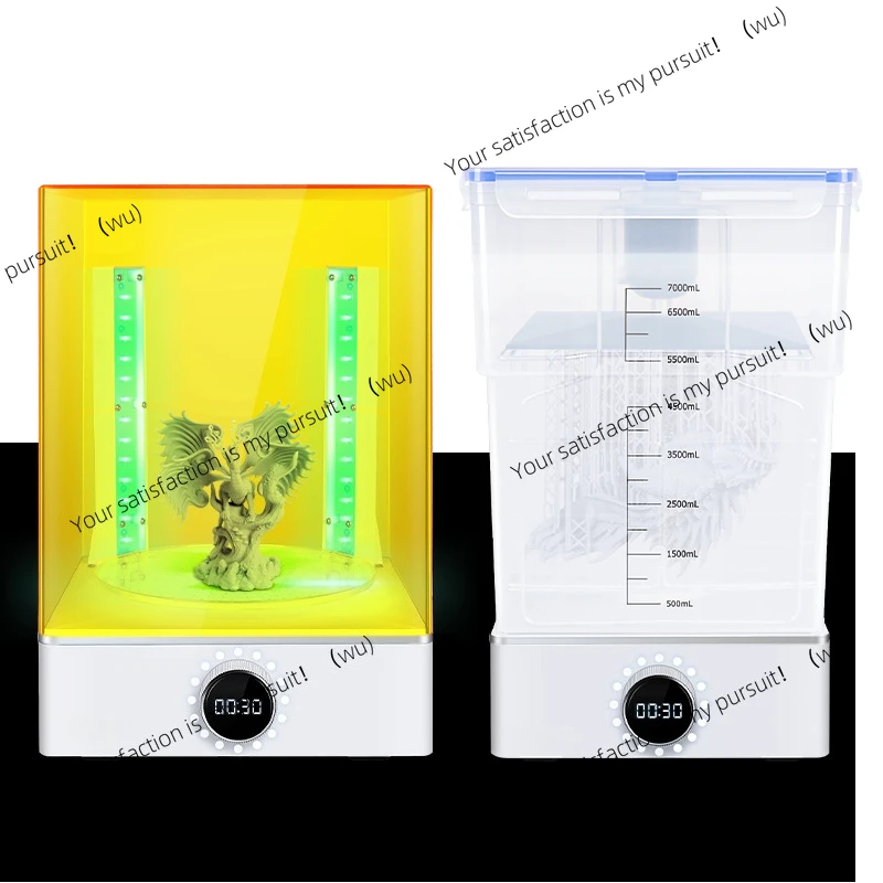 For Saturn 3 Ultra 4U SLA UV LCD 3D Printer Parts 3500ML Mercury plus 2.0/X Resin Cleaning and Curing Sealed Wash Container
