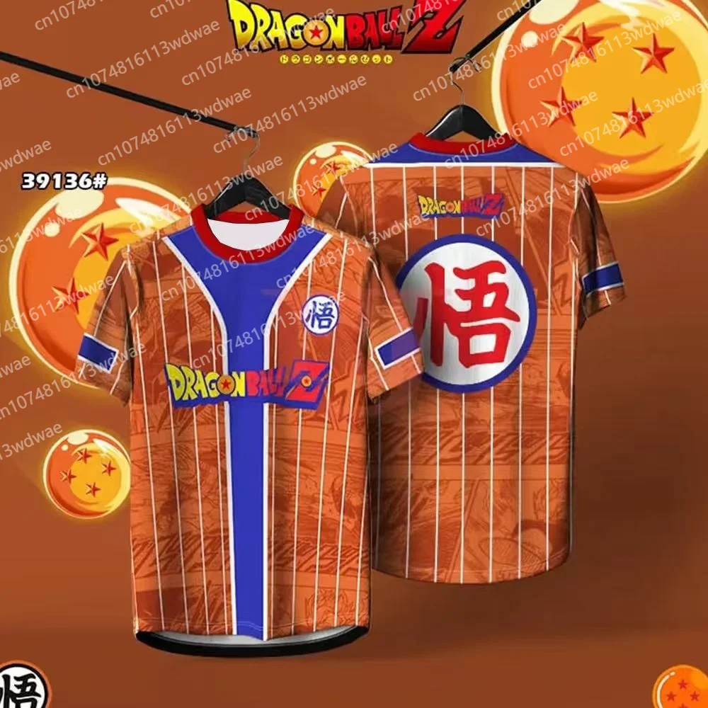 

Dragon Ball Z Goku Бейсбольная Джерси Рубашка Аниме Косплей Топ Японская Уличная Футболка Повседневный Подарок Фанатам Гоку Детская Футболка