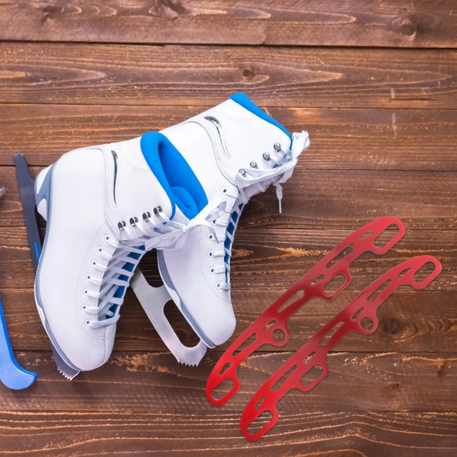 

2Sets Stainless Steel Hockey Skate Blades 11.4 Inch Replacement Blades for Ice Skates Adult Roller Skate to Ice Conversion High