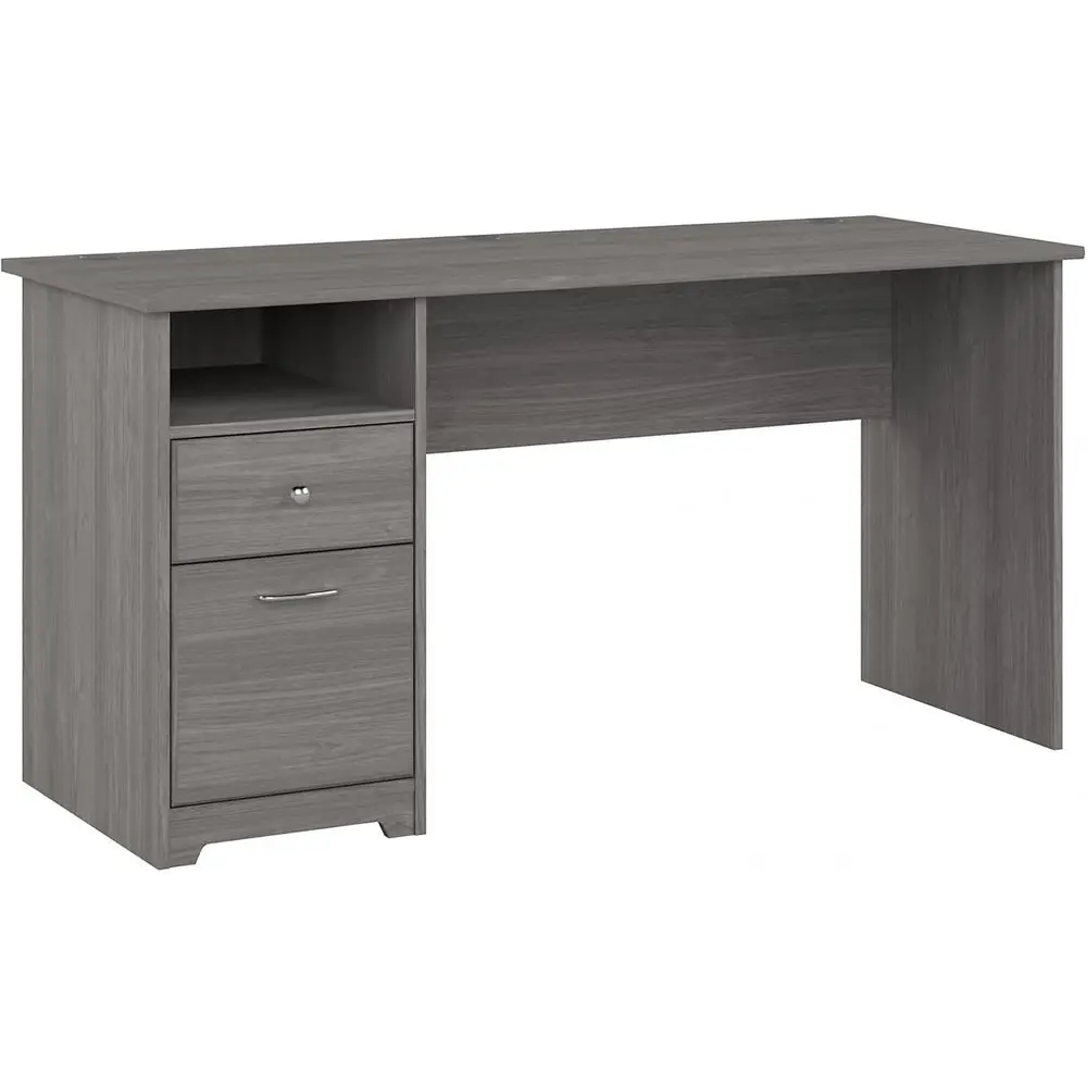 

60W Desk with Drawers in Urban Gray, Workstation and File Storage, Desktop Organization for Home Office