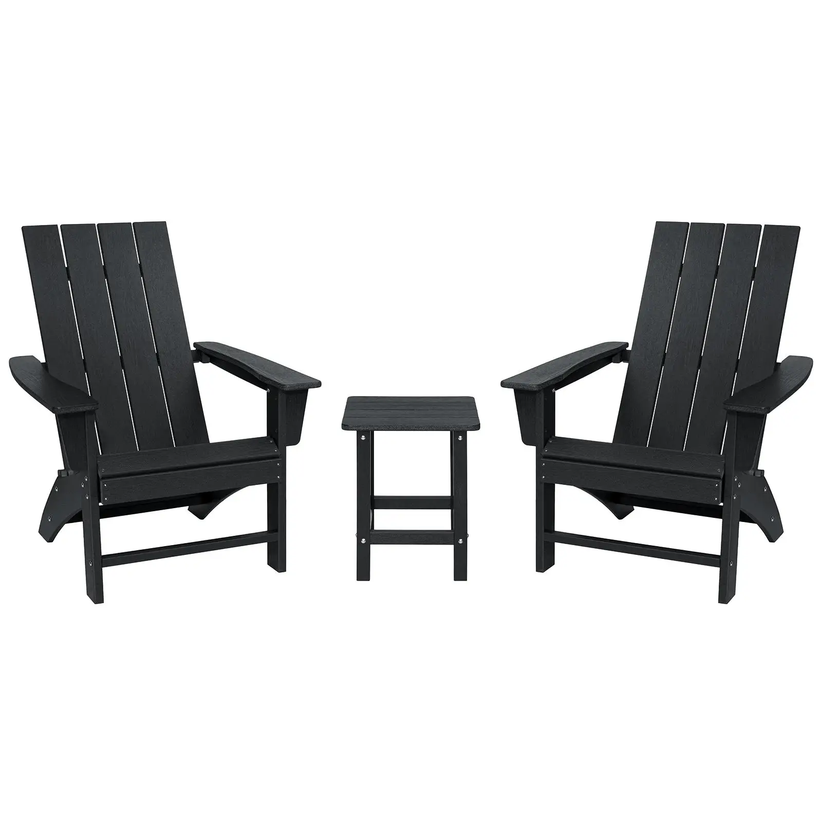 3 Pieces (2 Chairs + 1 Table) Chair Set Non-Folding Outdoor Furniture Enthusiasts Embrace