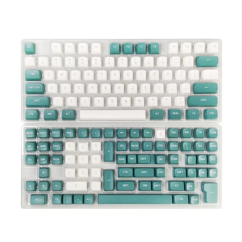 นมสีเขียว Mechanical ปุ่มกดที่กําหนดเอง XDA ระเหิด PBT วัสดุ Original Feel แกนแม่เหล็ก DIY บุคลิกภาพ