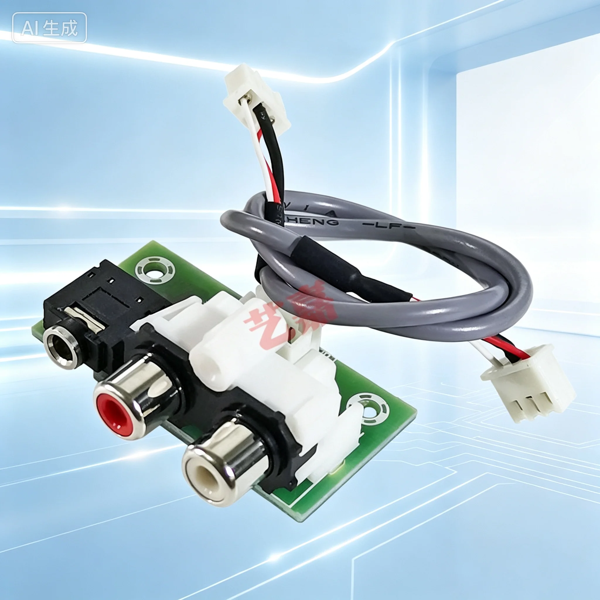Compact 3.5mm & AV RCA Audio Adapter Board for XH2.54-3P Output, Comes With Audio Cable