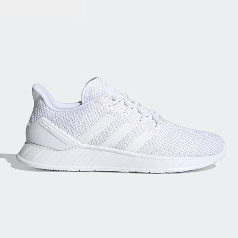 

Adidas All - White Running Shoes with Subtle Brand - marking - Combining Breathability and Style for Athletic and Casual Occasio