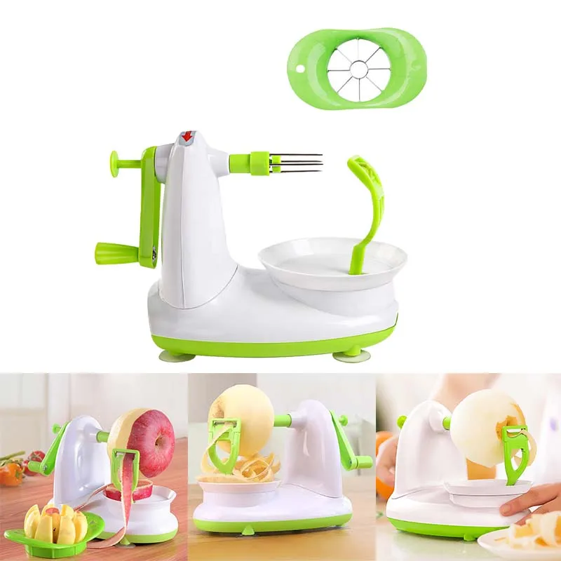 1pc Quick Peel Fruit Peeler Hand Crank Apple Peeler Automatic Pear Peeler Scraper Paring Knife Peeler Knife