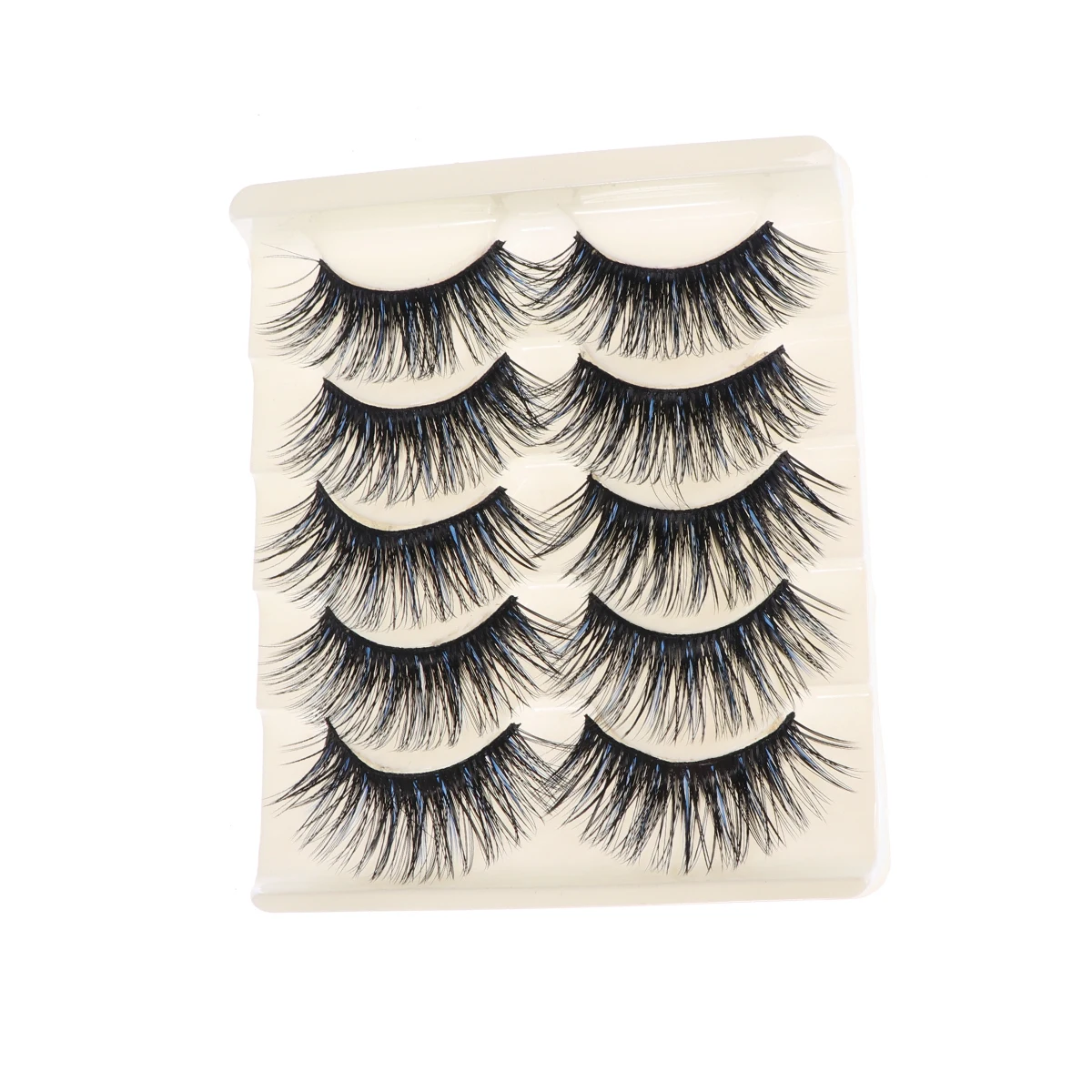 

Exaggerated Fake Eyelashes High-Grade Fiber Long Thick Artificial Lashes Women Makeup Black For Daily Stage Use False
