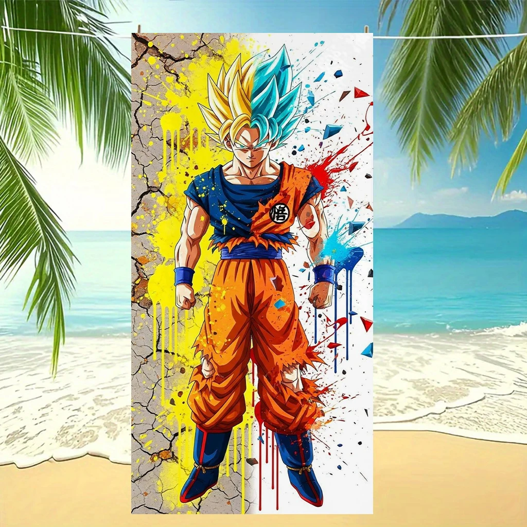 Home Goods Bathroom - Dragon Ball Goku Super Saiyan Split