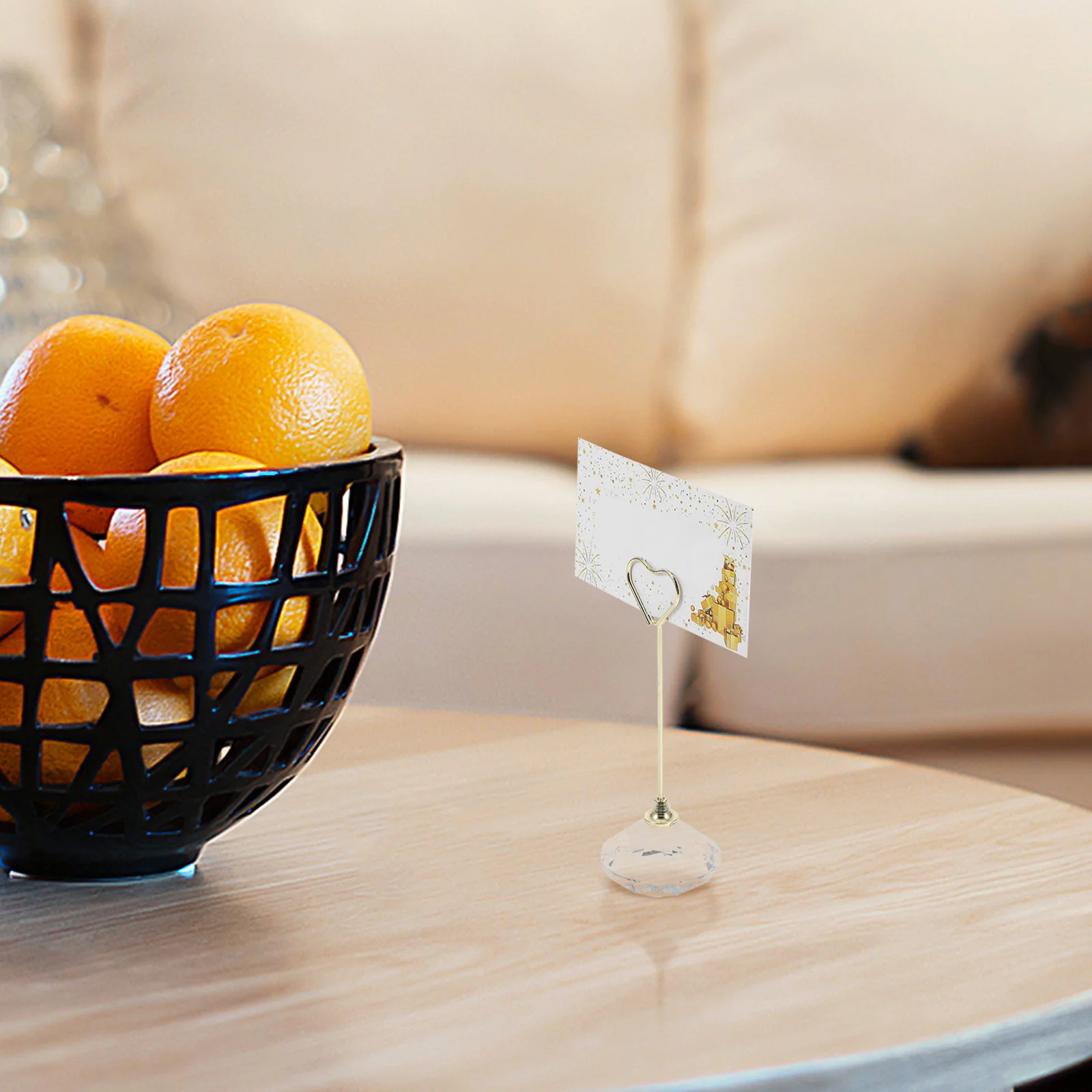 

Cute Desktop Photo Holder Crystal Memo Clamp for Cards Notes and Pictures Home Office Use Paper Clip Holder Cute Desk Organizer