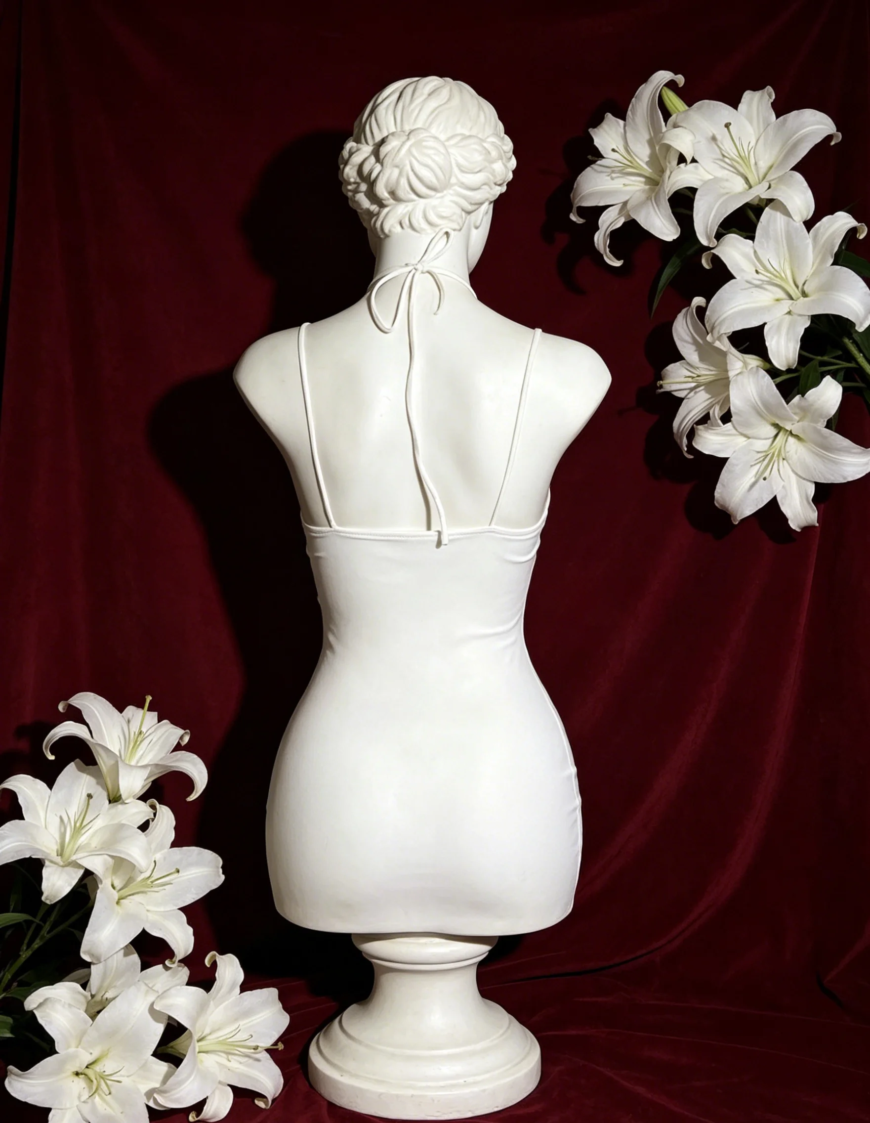 【 Fragments.SPECIAL LINK:THE MASCOT'SLITTLE GIFT.】Chic Classy White Halter Corset Tailored Elegant Bodycon Cocktail Party Dress