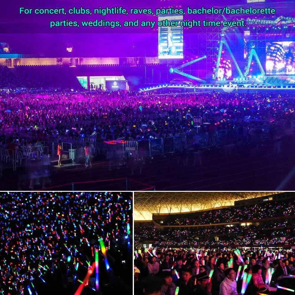 

5Pcs Glow Stick Multi Colour Portable Lightweight for Night Time Events Decorations Glow Sticks Fluorescent Light Sticks
