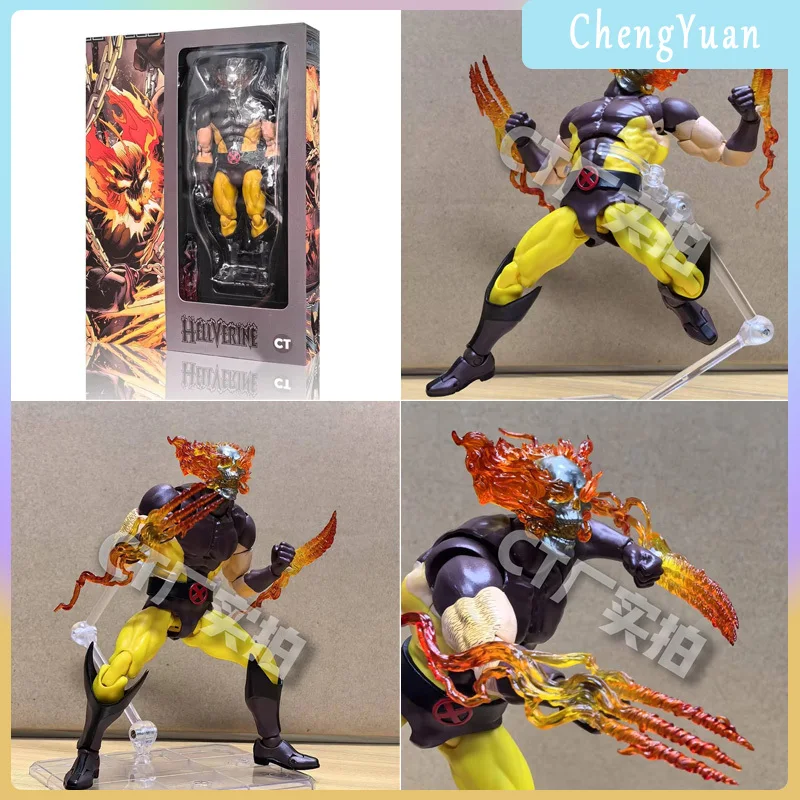 Em estoque ct brinquedos wolverine hellverine figuras quente mafex 096 x-men figura de ação anime estatueta estátua coleção modelo presente do miúdo