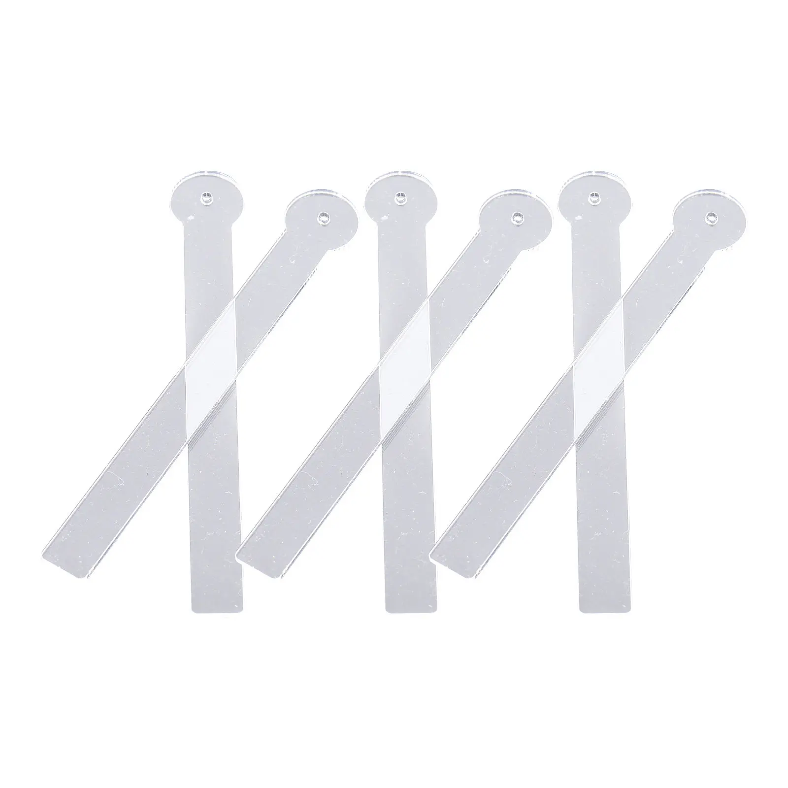 6Pcs Premium Acrylic Earring Try on Sticks Compact Exquisite Jewelry Display Rack for Retail Stores Hair Accessories Shops