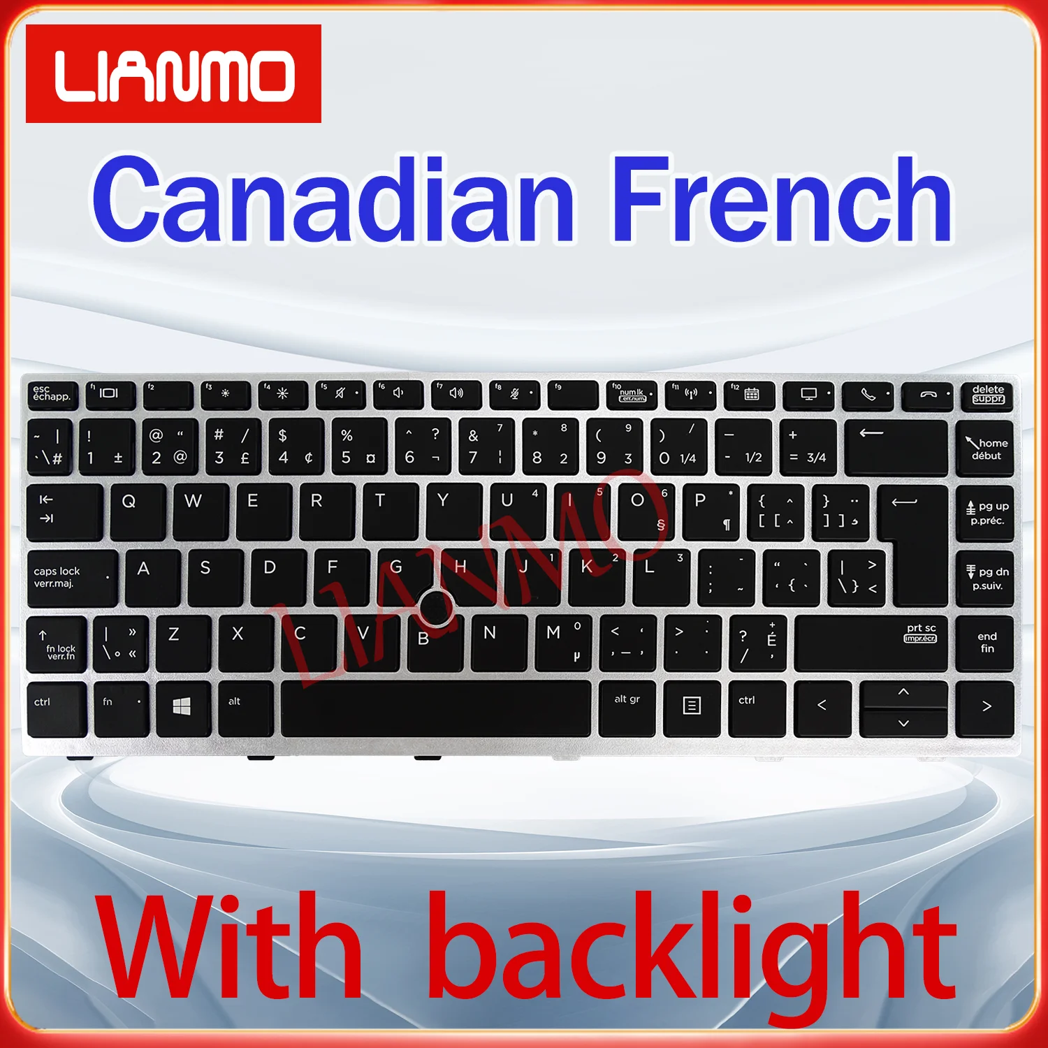 French/Belgian/Bulgarian/Brazil/Canadian French/Switzerland for HP EliteBook 840 G5 846 G5 745 840 G6 14u G5 backlight keyboard
