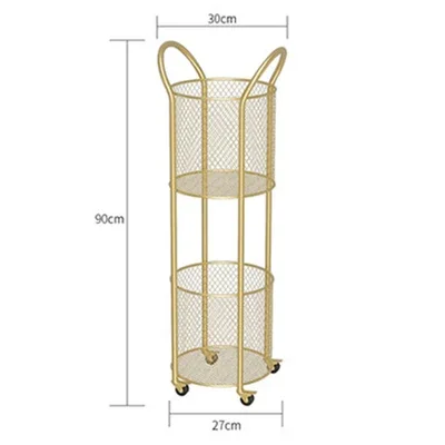 Imagem -02 - Prateleira Nórdica do Ferro do Estilo Cesta Criativa do Armazenamento Metal de Camadas para o Banheiro Roupa Suja Dificultar