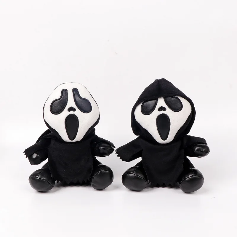 18cm Ghostface Plush Toy Death Figure Horror Doll Soft Stuffed Grimace Kids Halloween Toy Doll Halloween Decoration Doll Gifts