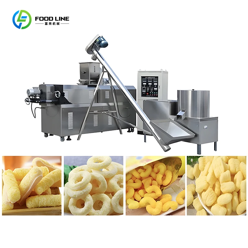 Customizable Logo Puffed Food Production Line with Remote Monitoring & Automatic Cleaning for Brand Promotion