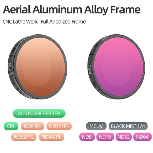 Imagen 2 del producto Juego de filtros de lente para Insta360 GO Ultra MCUV UV CPL 1/4, filtros de lente de película NDPL de niebla negra para accesorios de cámara Insta360 GO Ultra