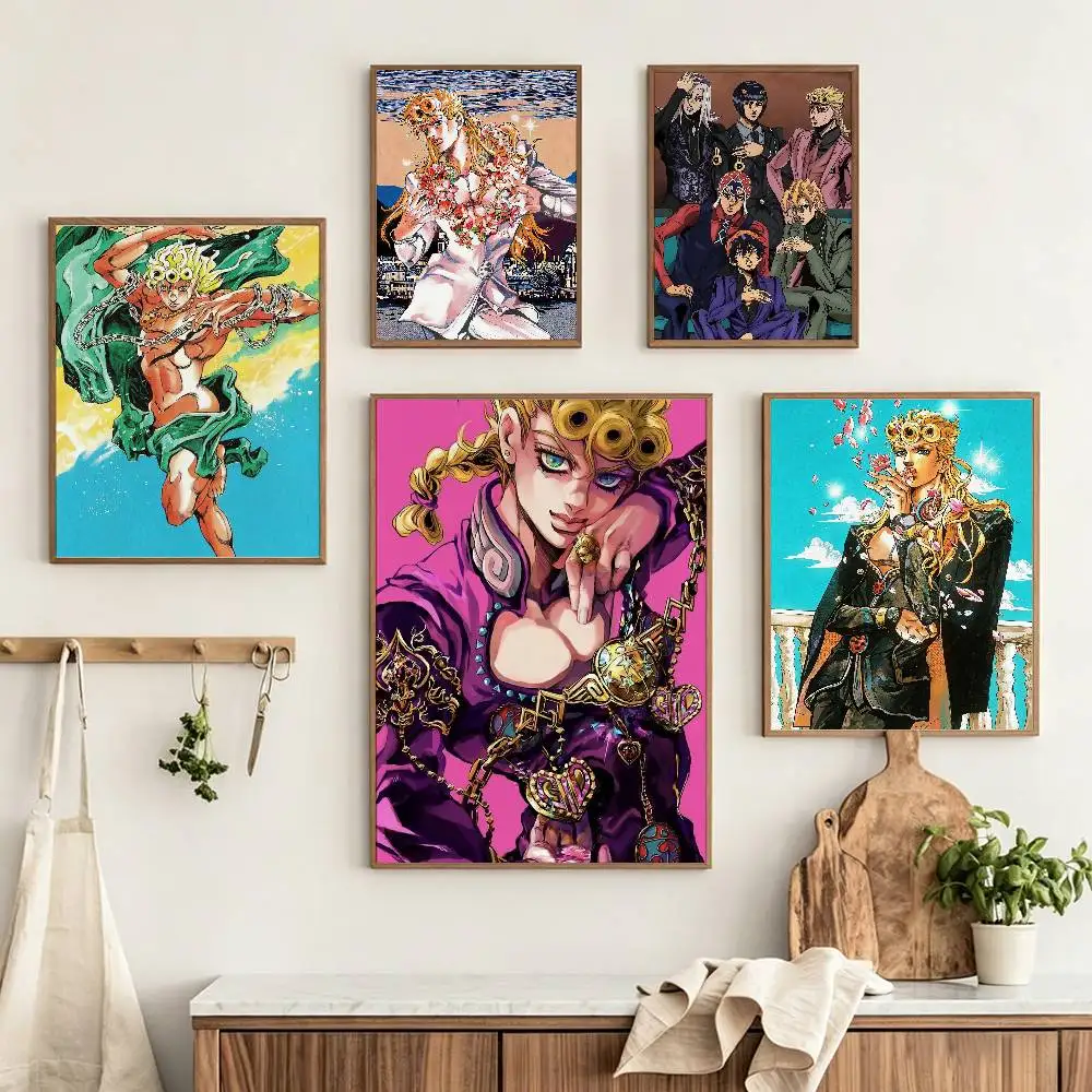 JOJO G-Giorno Giovanna  Customizable HD Self Adhesive Waterproof Wall Art Poster