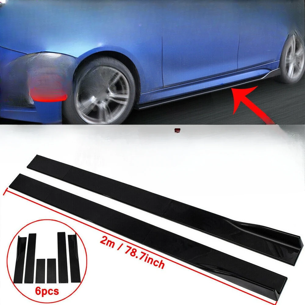 

Gloss Black Side Skirt Extension Lip Spoiler For Infiniti G35 2003-2008 Coupe US United States
