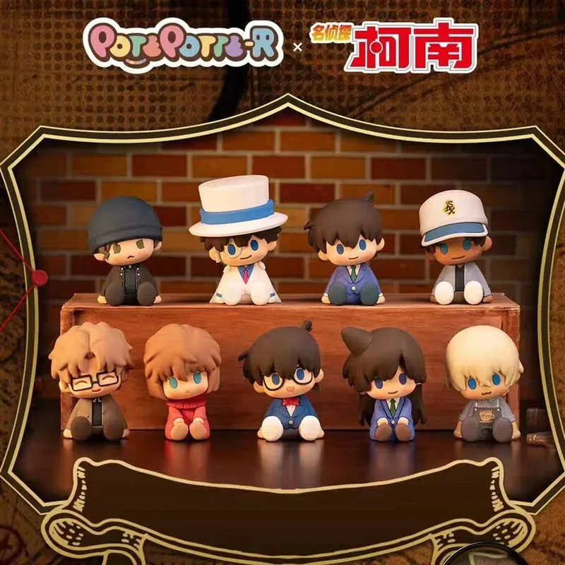 

Anime Conan Edogawa POTEPOTTE-R Series Blind Box Mini Chibi Figure Trendy Toys Desktop Decoration Mystery Box Collectible Gifts