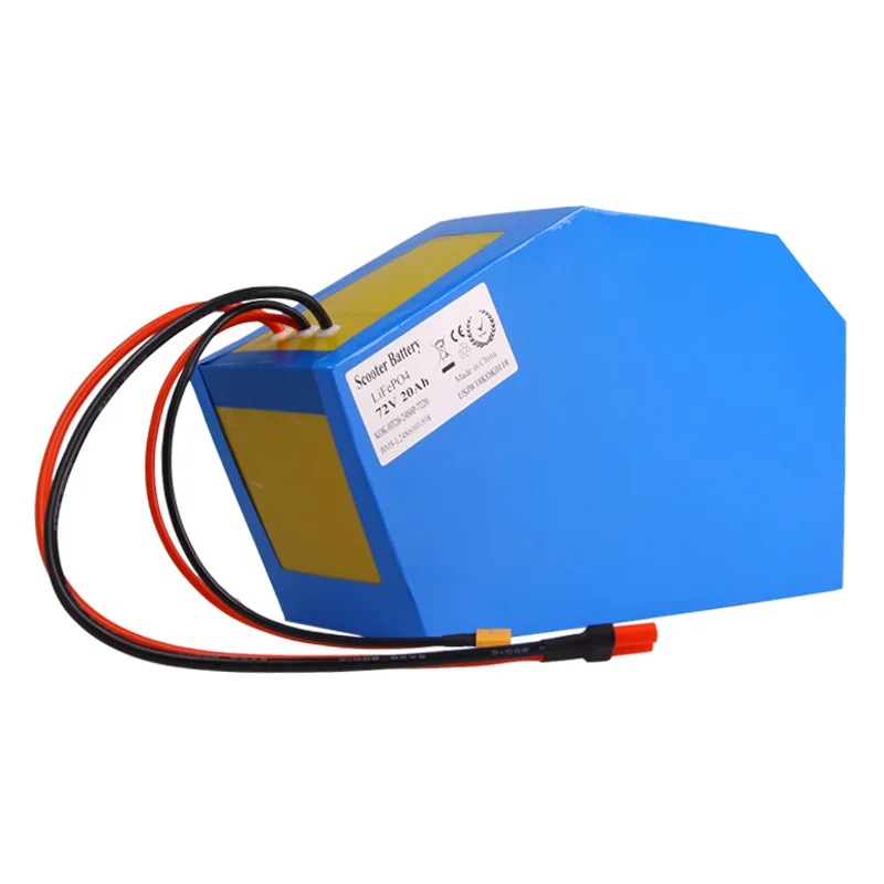 72v 40Ah lithium ion triangle battery BMS li ion for 5000w Mountain Bike scooter Motorcycle + 10A charger