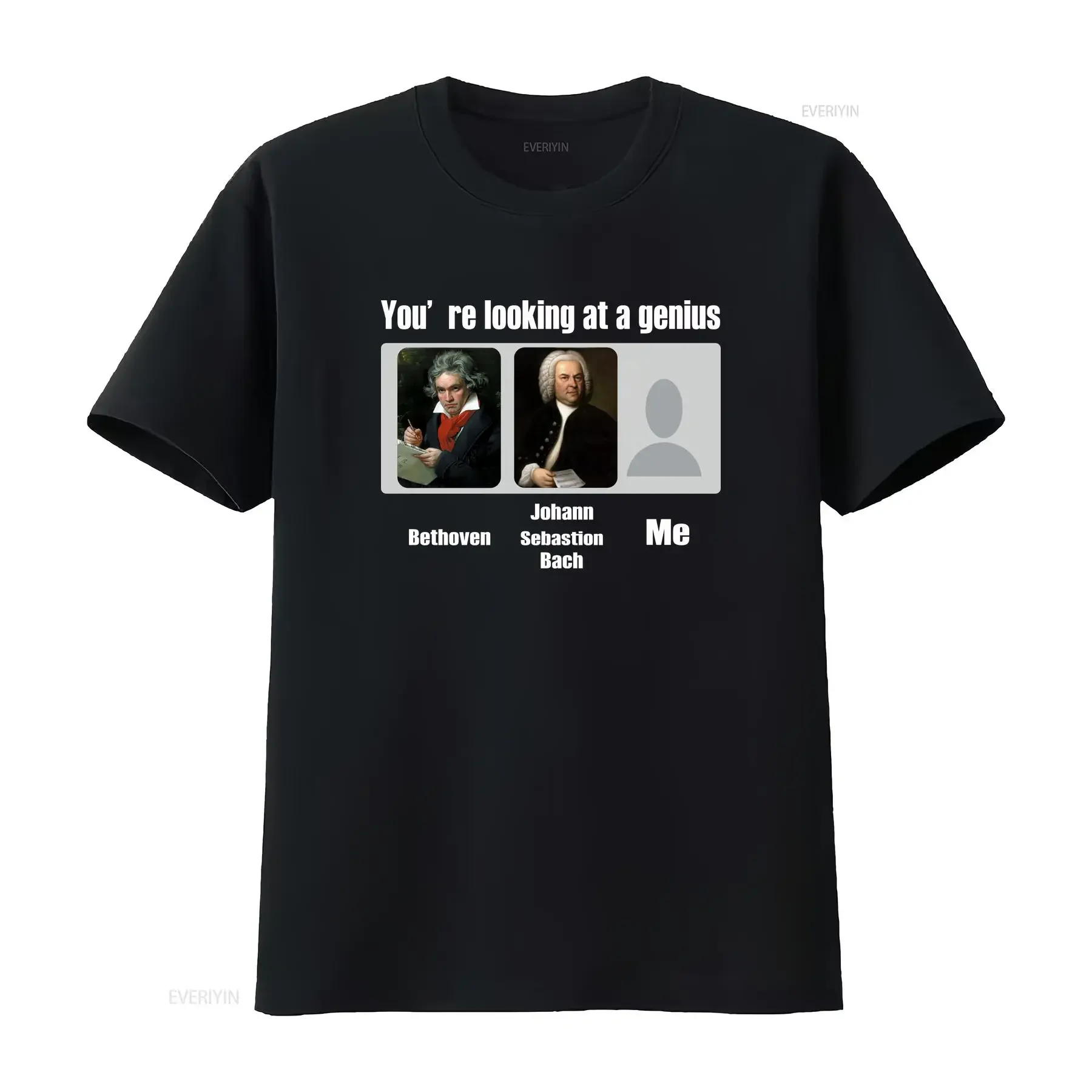 You're Looking At A Genius Beethoven And Bach Vintage T Shirt Johann Sebastian Music Lover GifT vintage Washed Soft streetwear