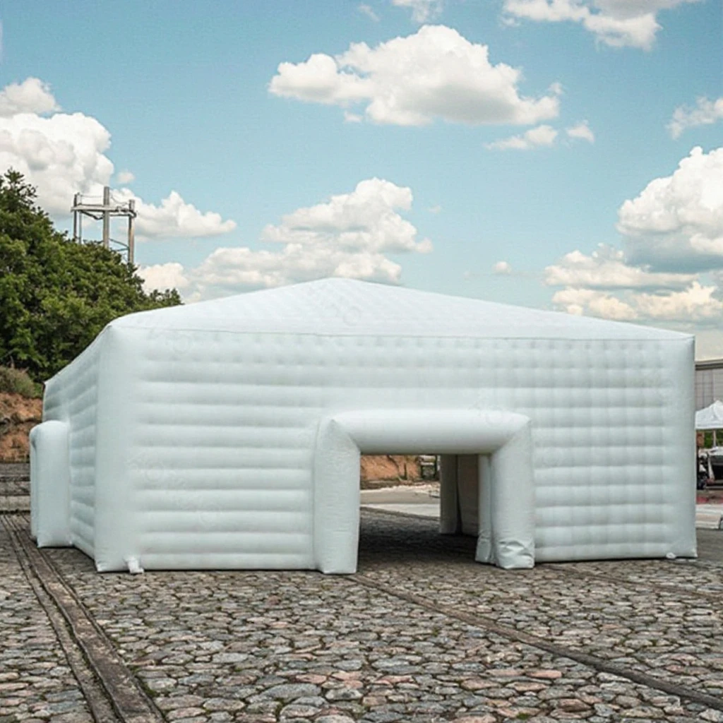 【Direct Factory Sale】Commercial AM AMT002 White PVC Square Four-season Double Layer Quick-Opening Inflatable Windproof One Bedro