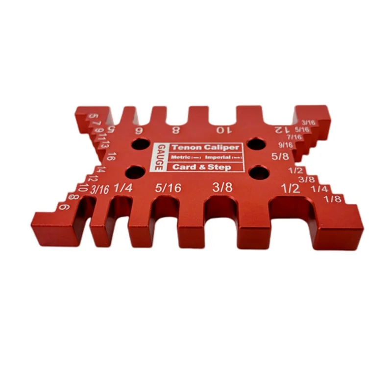 N08R 2Pc Dovetail Jig And Triangle Ruler Kit - Router/Saw Table Precision Depth Gauge And Tenon Space Gauge For Woodworking Dura