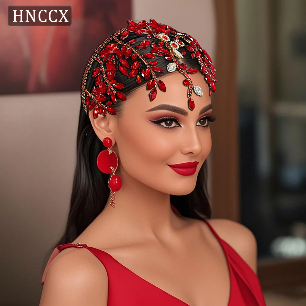 

HNCCX Wedding Bride Rhinestone Hair Hoop Women Hair Band Party Crown Bridal Tiara Vintage Accessories Banquet Headband CP858