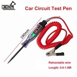 Carro Tensão Circuito Tester, 6V, 12V, 24V, DC, Display Digital, Long Probe Pen, Lâmpada, Automóvel, Truck Ferramenta de Diagnóstico, Auto Reparação