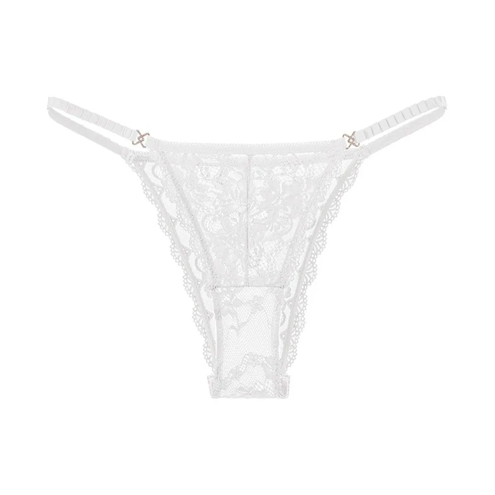 Modische Transparente Spitzen-Netz-Tanga Dünne Niedrig Geschnittene T-Back-Höschen Lingerie Blumenmuster Damenunterwäsche – Detail 6