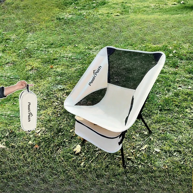 مقعد تخييم قابل للطي، كرسي صيد محمول خفيف الوزن، مقعد خارجي بارتفاع قابل للتعديل، معدات سفر مدمجة للصيادين #3