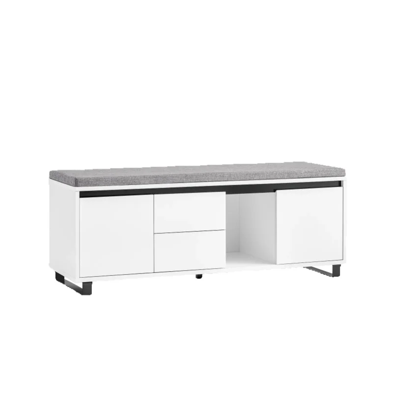 SoBuy FSR176-W Schuhbank mit Sitzfläche schuhschrank Schuhregal mit sitzbankDielenbank Schuhtruhe Sitzkommode schmal
