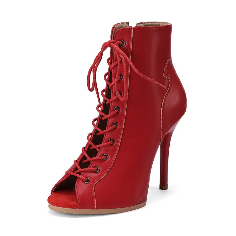 9.5cm PU leather Pump Dance Shoes Yellow Red Colorful Rubber Sole Platform Dance Heels New Style Dancing Shoes For Party