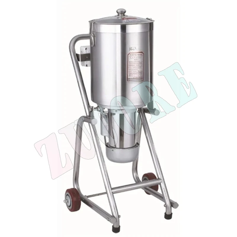 

Large Food Chopper Stainless Steel Meat Vegetables Fritter Cutter Slicer Commercial Food Processor Meat Shredder 32L 220v 1500w