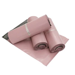 Sac de courrier auto-adhésif rose clair, 10 pièces, sacs d'expédition, fournitures pour petites entreprises, emballage cadeau, enveloppe, polymicromètre