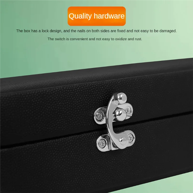 

1 Piece Oboe Storage Box Double-Layer Buckle Plus Velvet Thickened Oboe PU Box Western Woodwind Instrument Carrying Box