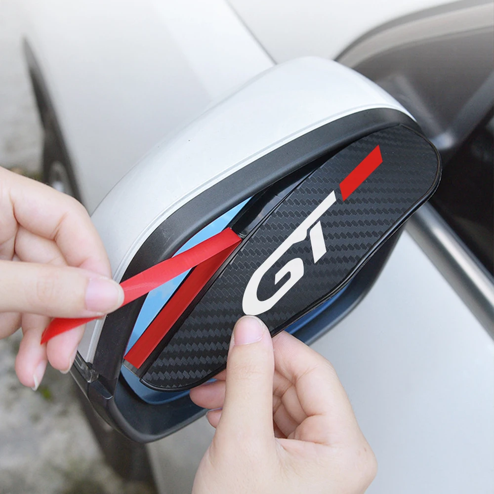 مرآة الرؤية الخلفية للسيارة ملحقات غطاء حاجب المطر لبيجو GT GTline 3008 308 208 508 2008 قابض 5008 207 206 408 108 4008 #3