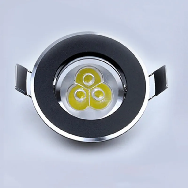 led mini down light 3W led spot light recessed lights ac85-265v ceiling light Aluminium 68mm
