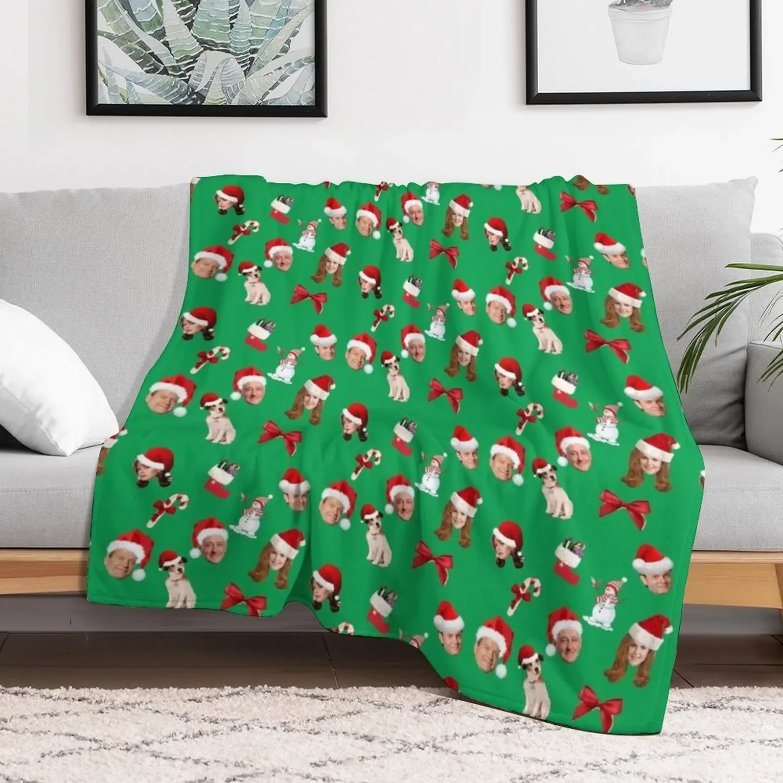 New frasier christmas pattern Throw Blanket manga Vintage Thermal Travel Blankets