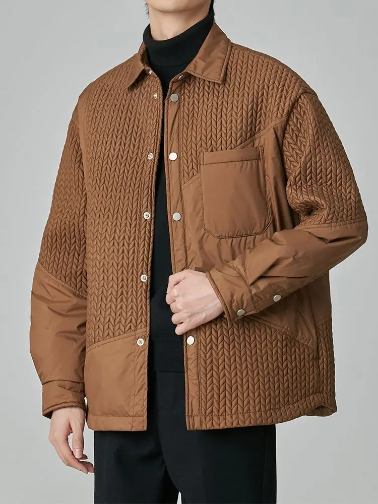 

Lightweight ort Men's down Jaet White Du Feather Collar Stand-up Coat Sli Brand New Winter Coat for Men