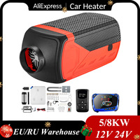 Diesel Air Heater 12V 5/8KW 24V Diesel Heater Diesel Parking Heater Rapid Heating and Low Noise for RV Trailer Camper Van Boat