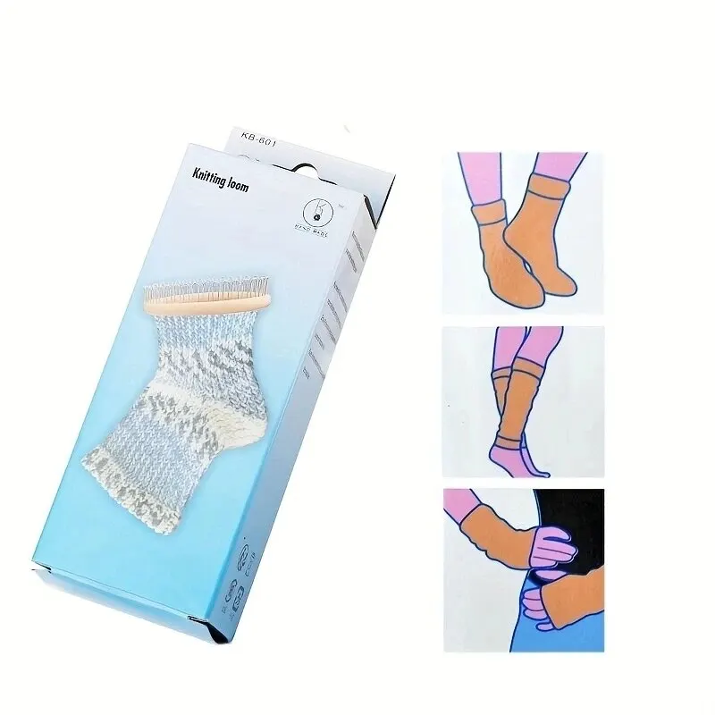 1 Set calzini per tessitura telaio per maglieria estensori in acciaio Kit gancio per calzino sciarpa cappello Weaver ago cucito accessori per