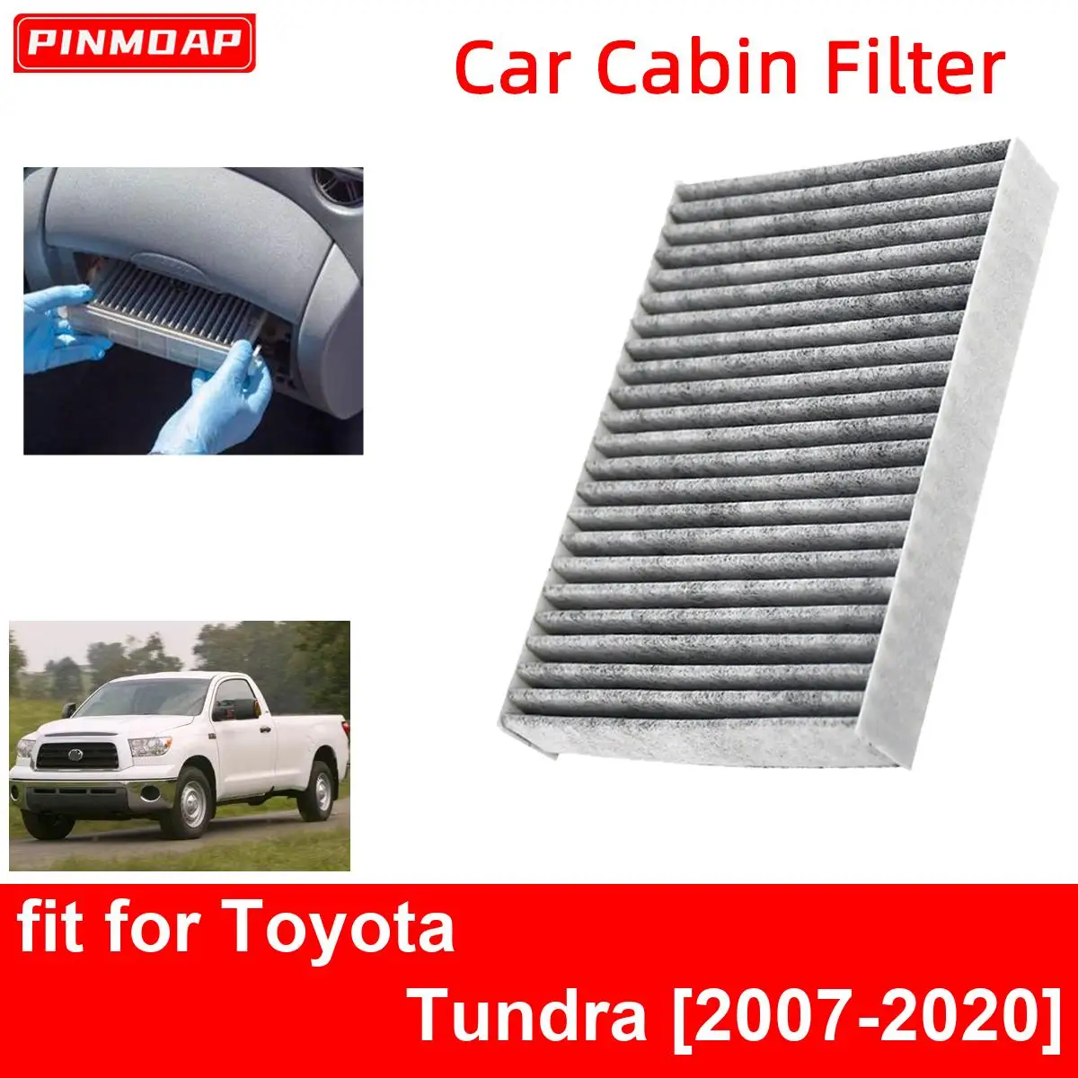 Auto kabinen luftfilter für Toyota Tundra 2012-2014 Auto filter Kohle faser 2007 2020